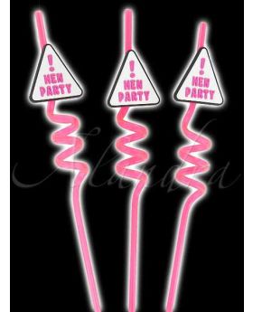  Hen Night Party Straws Pk3