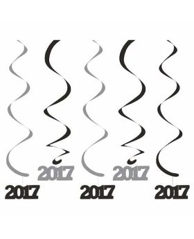 Black & Silver 2017 Dizzy Danglers 5pk