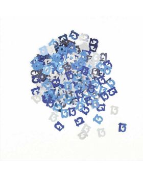 Blue Glitz 13 Party Confetti