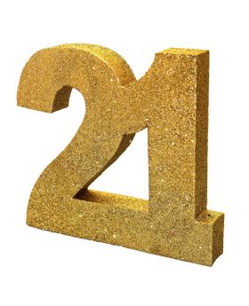 Age 21 Gold Table Decoration