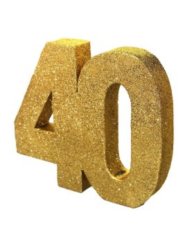 Age 40 Table Decorations