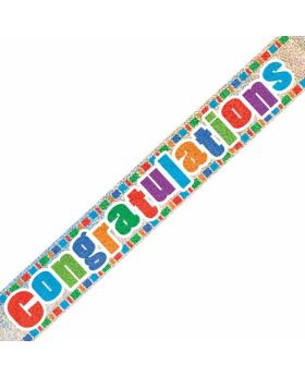 Congratulations Foil Banner