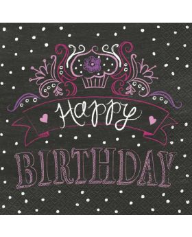 Sweet Birthday Girl Luncheon Napkins