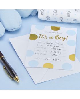 Blue Baby Shower Invitations