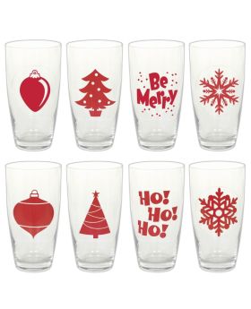 Christmas Beverage Cling Markers