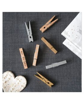 Nordic Wooden Pegs Christmas Decoration