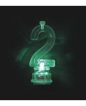 Colour Changing Flashing Candle Holder, Number 2, with 4 Candles
