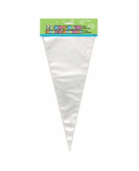 Cone Shaped Cello Party Bags 25pk