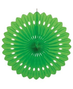Lime Green Tissue Paper Fan Decoration