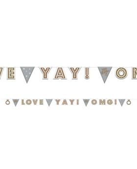 OMG! Engagement Pennant Banner 4m