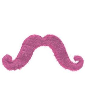 Fake handlebar moustache, Pink