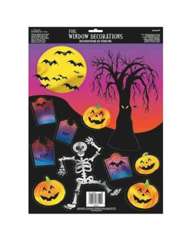 Gothic Hot Stamped Halloween Window Decoration