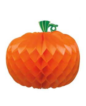 Honeycomb Pumpkin Halloween Table Decoration