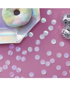 iridescent confetti