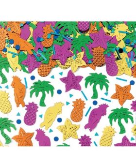 Island Party Embossed Metallic Mix Confetti