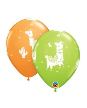 Llama Latex Balloons 11", pk6