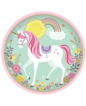 8 Magical Unicorn Party Plates