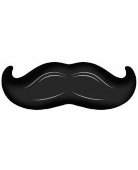 Moustache Madness 36in Foil Balloon