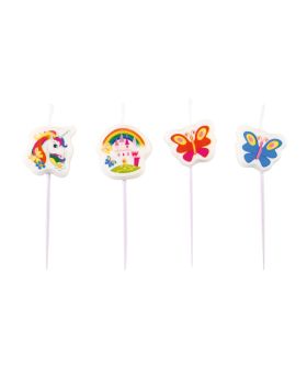 4 Mythical Unicorn Pick Candles
