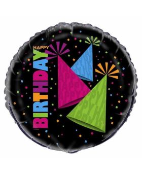 80's Neon PartyBirthday Foil Balloon 18" 45.7cm