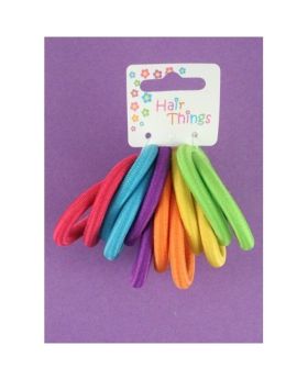 Hair Elastics Bright Mix 10pk