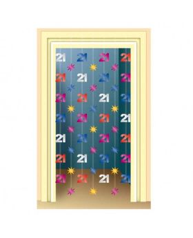 21st Birthday The Party Continues Door Danglers