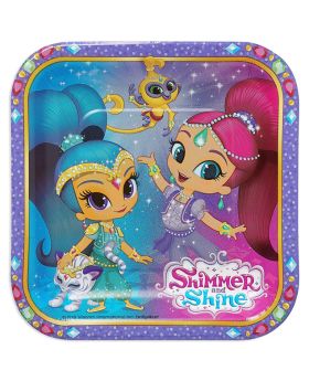 Shimmer & Shine Paper Plates 18cm pk8