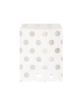 Silver Dot Treat Bags, pk8