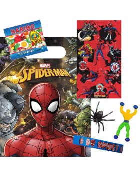 Filled Spiderman Party Bags