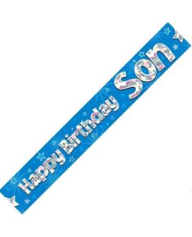 Happy Birthday Son Foil Banner 2.7m