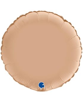 Satin Nude Luxury Round Foil Balloon 18"