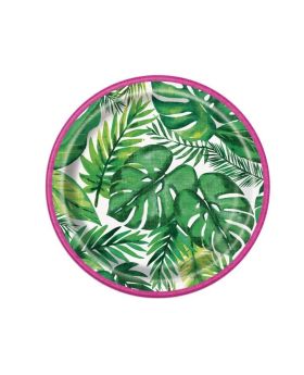 Tropical Luau Dessert Plates 17cm, pk8