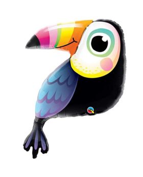 Colourful Tucan SuperShape Foil Balloon 41"