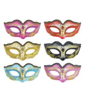 Glitter Eye Mask with Metallic Trim