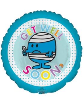 Mr Men Get Well Soon Foil Balloon 18"