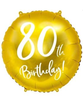 Gold 80 Foil Balloon 18"