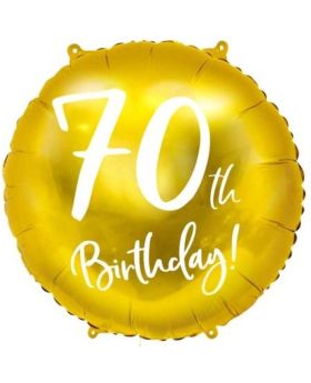 Gold 70 Foil Balloon 18"