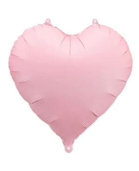 Light Pink Heart Foil Balloon 18"