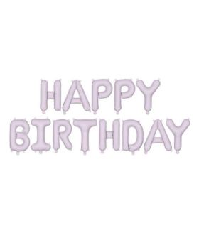 Purple Happy Birthday Air Fill Letter Kit