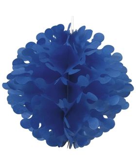 Royal Blue Flutter Tissue Paper Ball 30cm