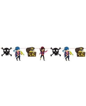 Ahoy Pirate Party Letter Banner 2.13m