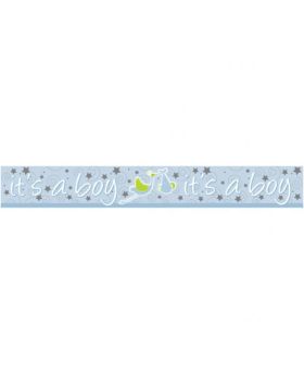 It's a Boy Holographic Foil Banner 2.74m