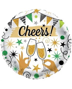 Cheers Glasses Eco Foil Balloon 18"