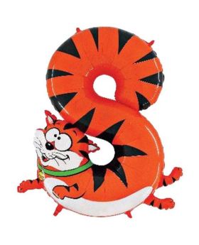 Age 8 Cat Supershape Balloon 40"