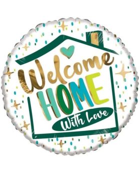 Welcome Home with Love Foil Balloon 18"