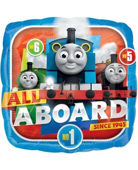 Thomas All Aboard Happy Birthday Foil Balloon 18"