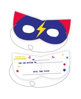 Superhero Mask Invitation
