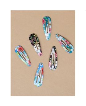 Floral Printed Sleepies 3cm, pk6