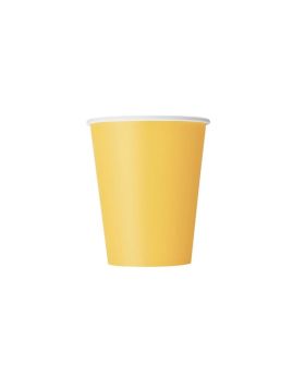 Sunflower Yellow Paper Cups, pk8
