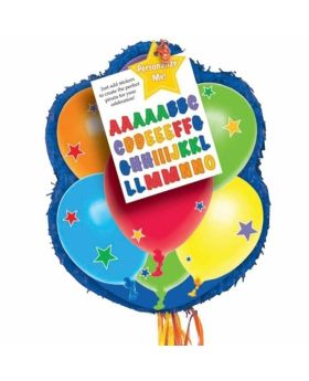 Balloon Design Personalisable Pull Pinata